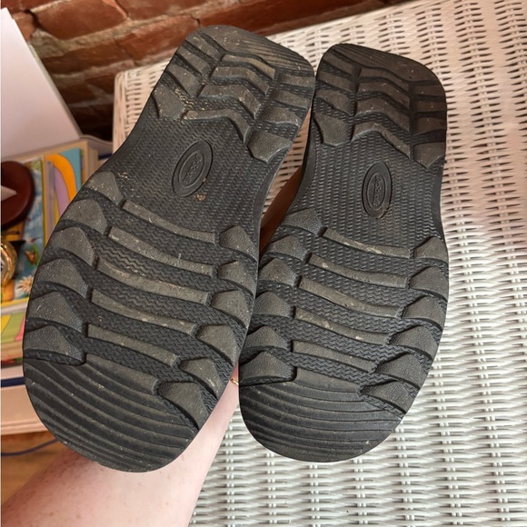 Dr. Scholl's Brown Tan Leather Sandals - Picture 4 of 4